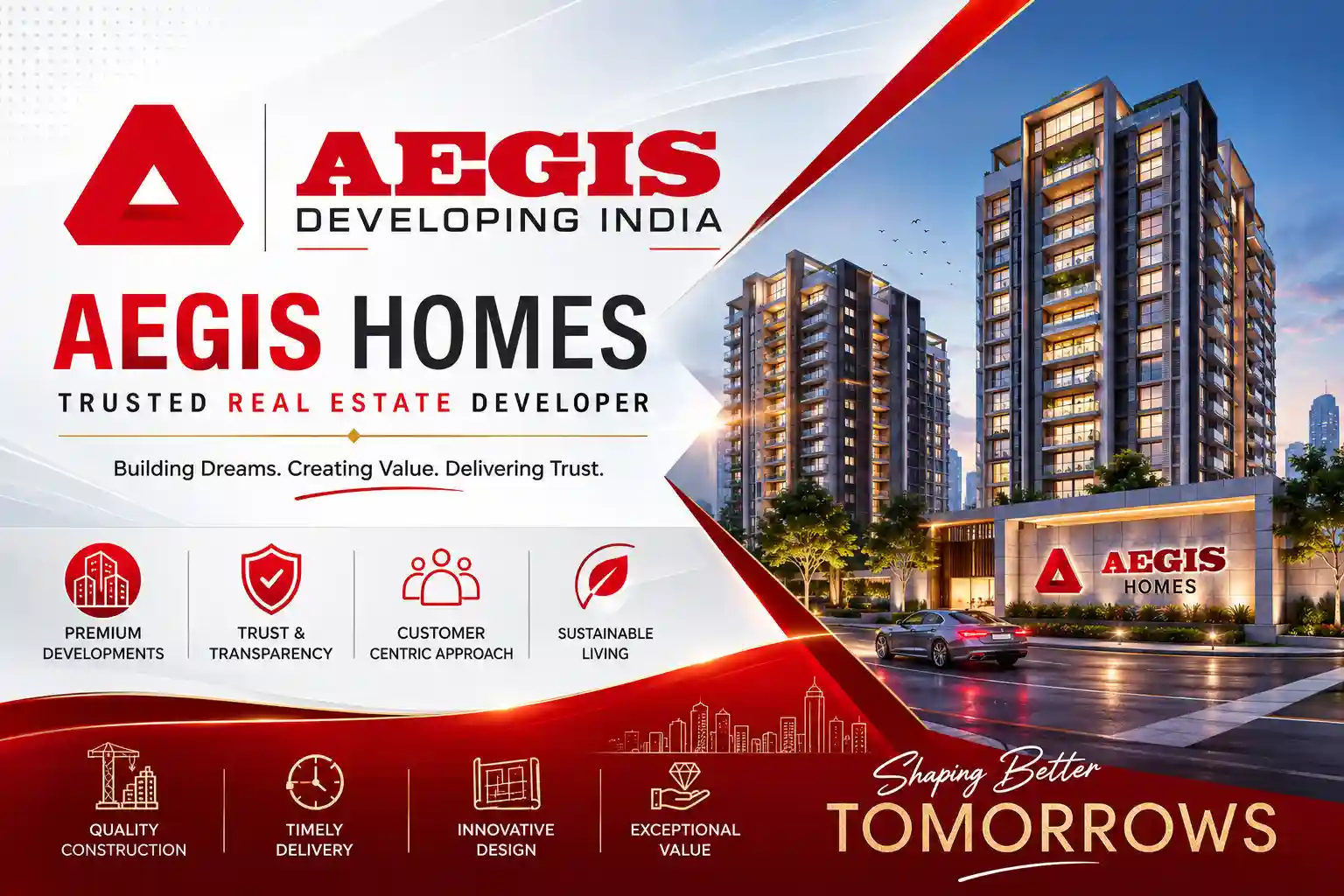 Aegis Homes official logo for Raj Nagar Extension projects