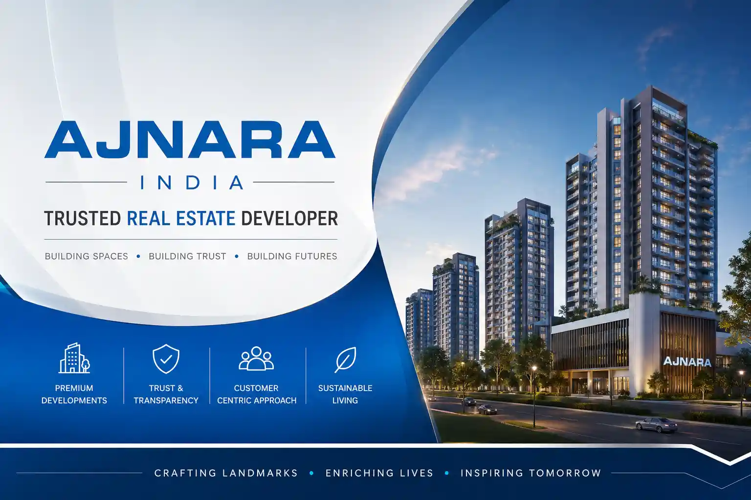 Ajnara India official logo for Raj Nagar Extension projects