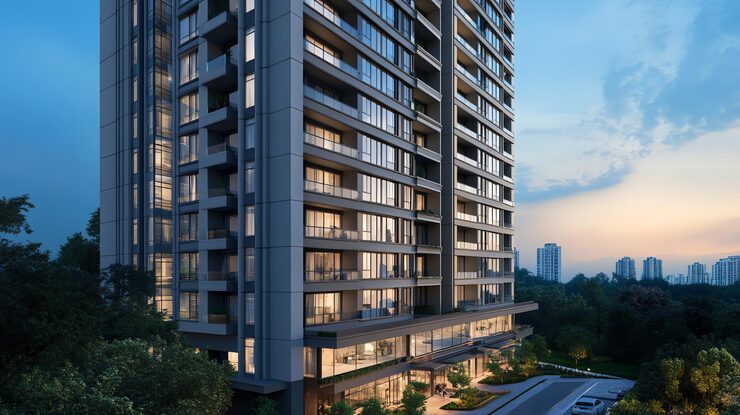 Charms Castle Phase 2 under construction 2 3 BHK flats in Raj Nagar Extension