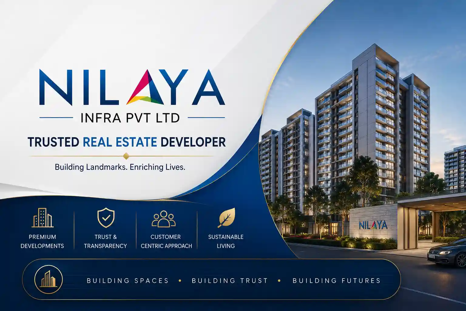 Nilaya official logo for Raj Nagar Extension projects